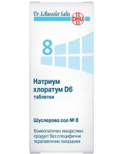 Шуслерова сол №8 Натриум хлоратум D6, 200 таблетки, DHU