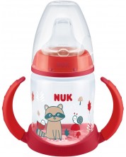 Шише NUK First Choice - С накрайник за сок, TC, РР, 150 ml, червено -1