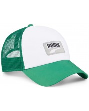 Шапка с козирка Puma - Trucker Cap, зелена/бяла