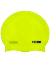 Шапка за плуване HERO - Silicone Swimming Helmet, жълта/черна
