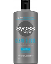 Syoss Men Шампоан Clean & Cool, 440 ml -1