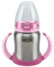 Шише от неръждаема стомана Nuk First Choice - 125 ml, розово -1