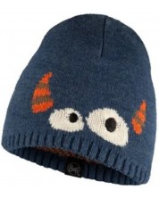 Детска шапка BUFF - Knitted hat Bonky Eyes, синя -1