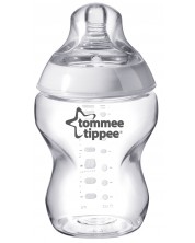 Шише за хранене Tommee Tippee - Easi Vent, 260 ml, с биберон 1 капка