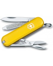 Швейцарски джобен нож Victorinox - Classic SD, 7 функции, жълт