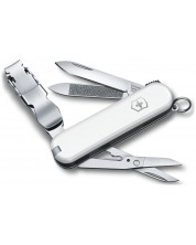 Швейцарски джобен нож Victorinox Nail Clip - Бял, 8 функции