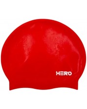 Шапка за плуване HERO - Silicone Swimming Helmet, червена