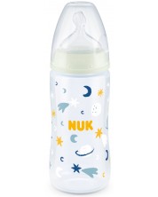 Шише Nuk First Choice - Temperature control, звезди, 6-18 месеца