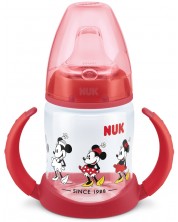 Шише Nuk - Minnie, TC, с накрайник за сок, 150 ml, red -1