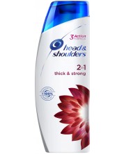 Head & Shoulders Шампоан Thick and strong, 2 в 1, 360 ml -1