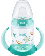 Шише NUK First Choice - С накрайник за сок, TC, РР, 150 ml, зелено -1