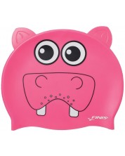 Силиконова шапка за плуване Finis - Животни, хипопотам -1
