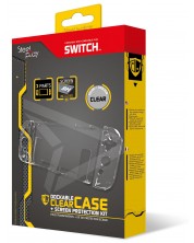 Силиконов кейс SteelPlay - Dockable Clear Case, прозрачен (Nintendo Switch)  -1