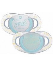 Силиконови залъгалки Bebe Confort - Dental Safe, 2 броя, 6-18м, Take me moon