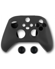 Силиконов кейс и тапи Spartan Gear, за Xbox Series, черен -1