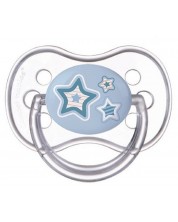 Силиконова залъгалка Canpol - Newborn Baby, 0-6 месеца, синя -1