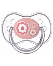 Силиконова залъгалка Canpol - Newborn Baby, 6-18 месеца, Цвете -1