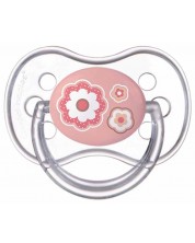 Силиконова залъгалка Canpol - Newborn Baby, 0-6 месеца, розова