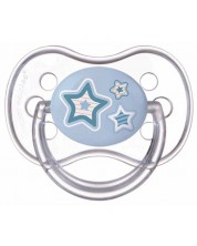 Силиконова залъгалка Canpol - Newborn Baby, 6-18 месеца, Звездa -1
