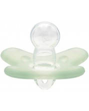 Симетрична силиконова залъгалка Canpol babies - 6-12 месеца, зелена