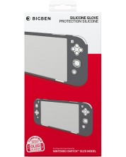 Силиконов защитен калъф Big Ben Silicon Glove, сив (Nintendo Switch OLED) -1