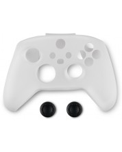Силиконов кейс и тапи Spartan Gear, за Xbox Series, бял