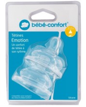 Силиконови резервни биберони Bebe Confort - Emotion, 2 броя, 0-12м -1