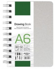 Скицник Drasca - Drawing book, 190 g, 50 листа, А6