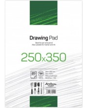 Скицник Drasca Drawing pad - 20 листа, бели листове, 25 х 35 cm -1