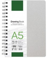 Скицник Drasca Drawing book, 190g, 50 листа, А5 -1