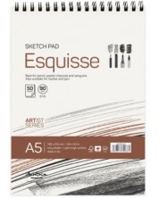 Скицник Drasca - Esquisse sketch pad, 90g, 50 листа, А5