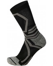 Ски чорапи Mico - X-Country Medium Weight X-Performance, размер L, черни/сиви