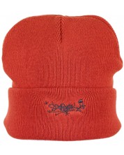 Скейтърска шапка от органичен памук Sterntaler - 53 cm, 2-4 г, червена