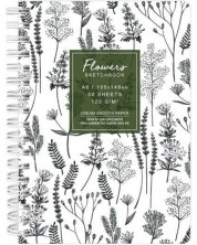 Скицник Drasca Flowers - Билки, A6, 60 листа 