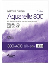 Скицник Drasca - Aquarelle Torchon 300, 30 x 40 cm, 10 листа -1
