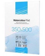 Скицник за водни бои Drasca Watercolour Pad - 20 листа, 35 х 50 cm -1