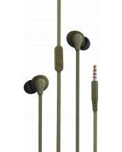 Слушалки с микрофон Boompods - Sportline, зелени