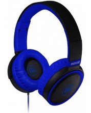 Слушалки с микрофон Maxell - B52, сини/черни