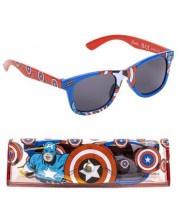 Слънчеви очила в PVC калъф Cerba - Marvel, Captain America