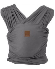 Слинг за носене на бебе KikkaBoo - Isla, Dark Grey -1