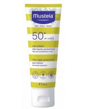 Слънцезащитен лосион за лице Mustela - SPF 50+, 40 ml