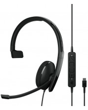 Слушалки с микрофон Sennheiser - EPOS SC 130, USB-C, черни -1