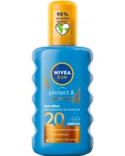 Nivea Sun Слънцезащитен спрей Protect & Bronze, SPF 20, 200 ml -1