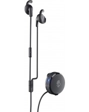 Безжични слушалки с микрофон Skullcandy - Vert Clip, черни -1