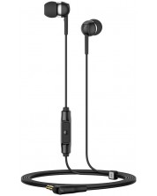 Слушалки с микрофон Sennheiser - CX 80S, черни -1