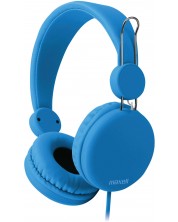 Слушалки с микрофон Maxell - HP Spectrum, сини -1