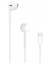 Слушалки с микрофон Apple - EarPods USB-C, бели -1