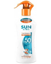 Слънцезащитно спрей мляко Baby Crema - SPF 50, Sun Like, 200 ml