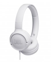 Слушалки JBL - T500, бели -1