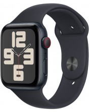Смарт часовник Apple - Watch SE2 v2 Cellular, 44mm, S/M, Midnight Sport -1
